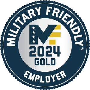 Gold Military Friendly Employer logo