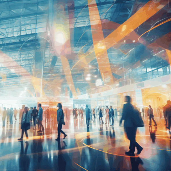 people at event or tradeshow
