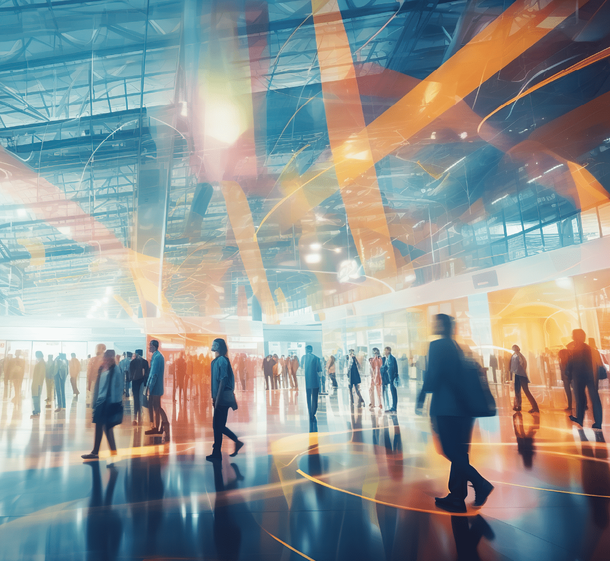 people at event or tradeshow